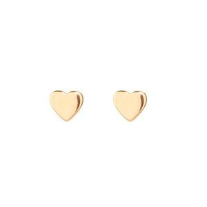14k Heart Studs from Catbird!